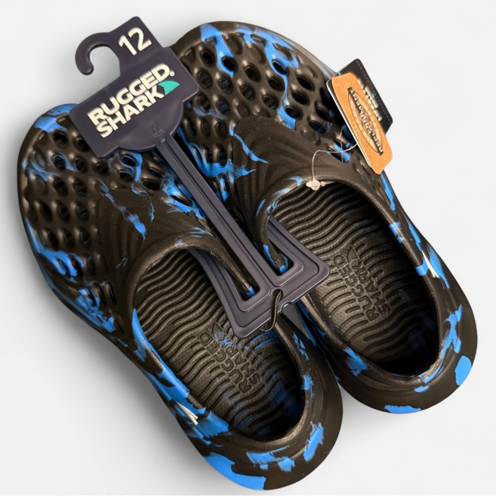 Rugged Shark Toddler Slip on Water Sneakers